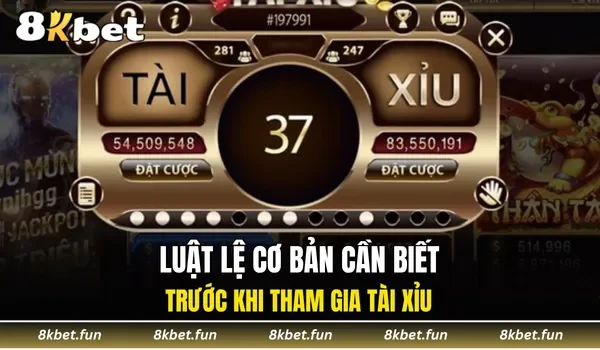 Luật lệ cơ bản cần biết trước khi tham gia tài xỉu